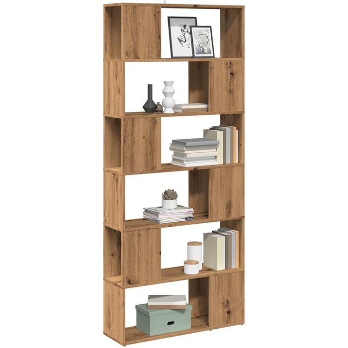 Estantería/divisor de espacios roble artisan 80x24x186 cm vidaxl