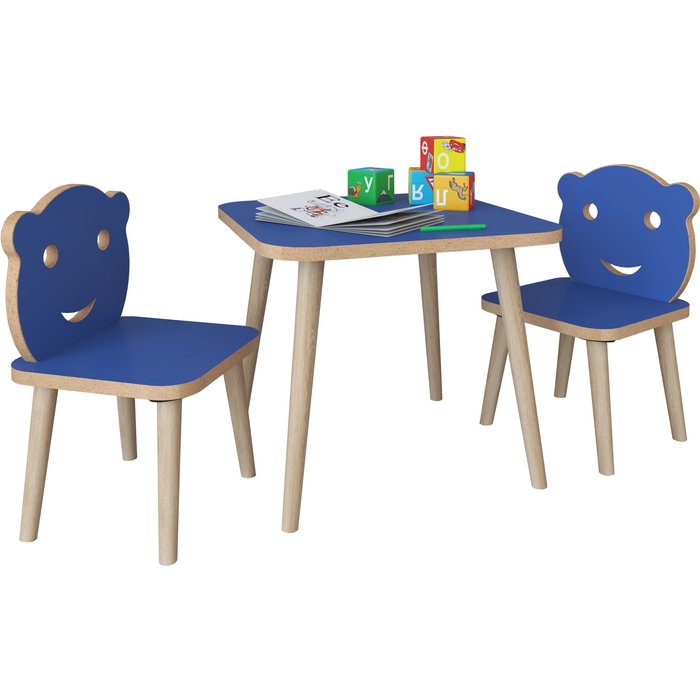 Vcm mesa auxiliar y mesa de centro lilula azul h. 52 x b. 110 x t. 50 cm