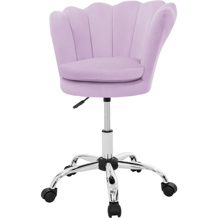 Silla de oficina asiento de terciopelo sillón ergonomico moderno purpura