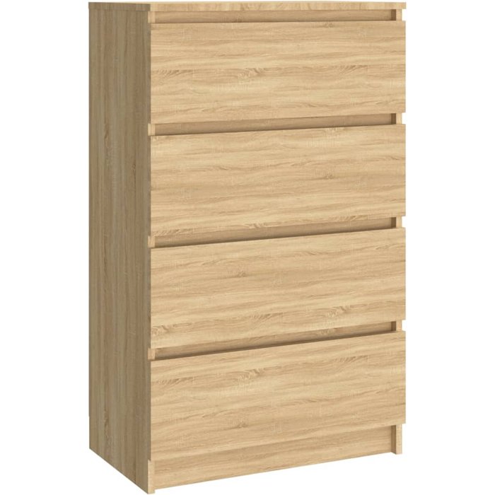 Aparador madera contrachapada color roble sonoma 60x35x98,5 cm - comfortxl