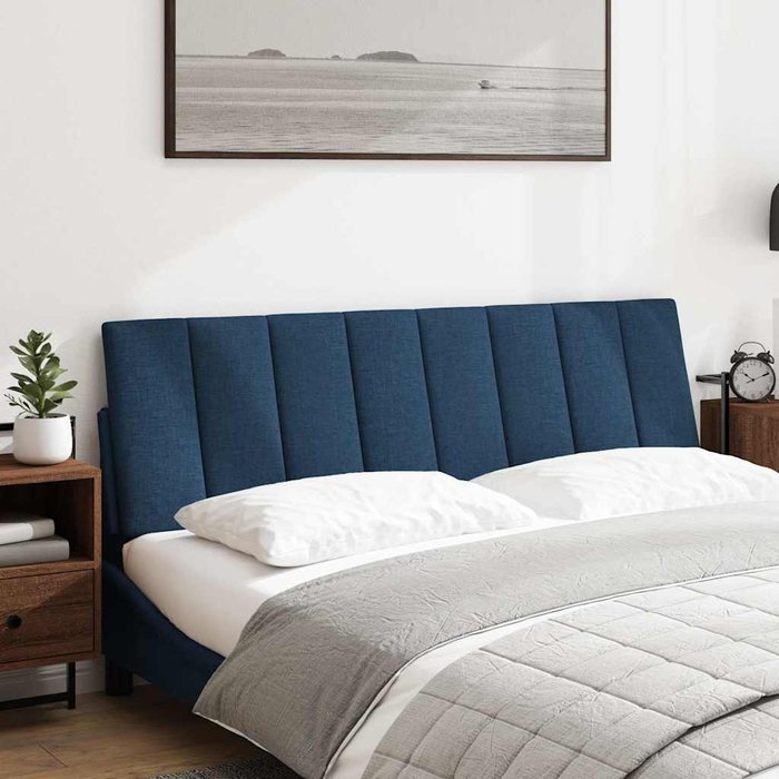 Cojín cabecero azul tela 160 cm - comfortxl