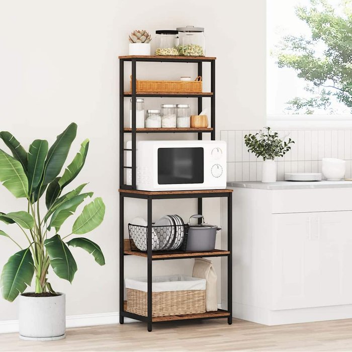 Estantería de cocina de madera antigua de 60 x 40 x 168 cm. - pangivo