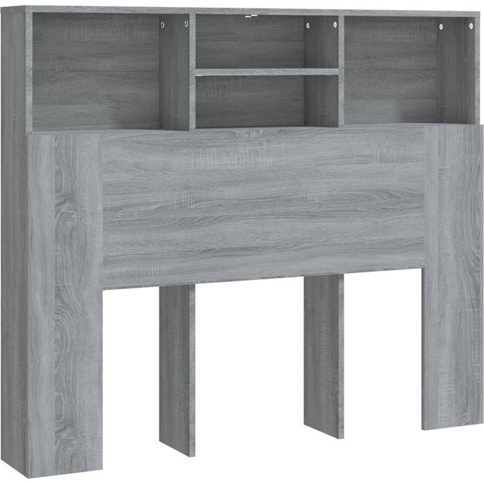 Mueble cabecero gris sonoma 120x19x103,5 cm - comfortxl