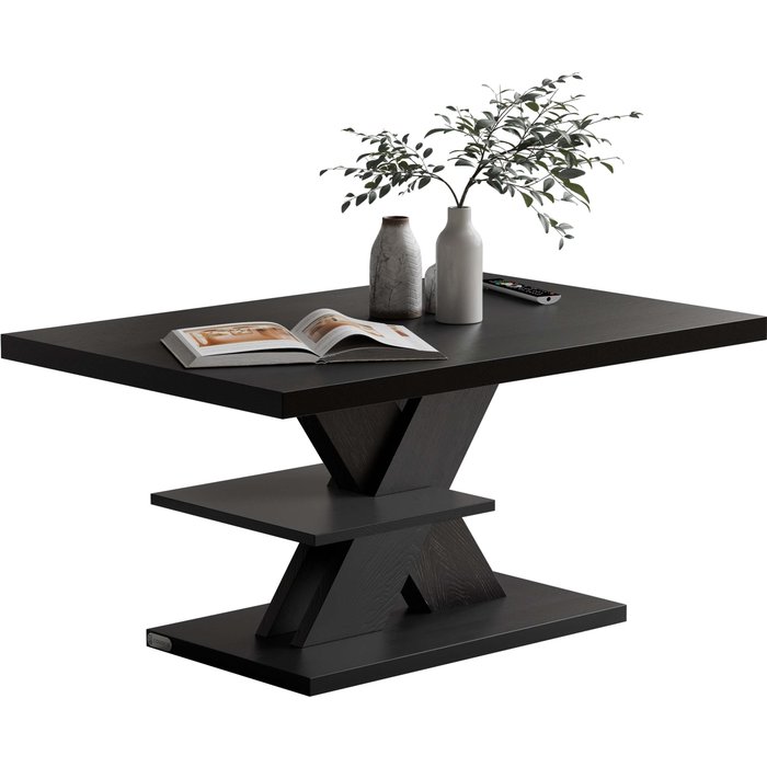 Mesa de centro detroit negra 90x60x45cm