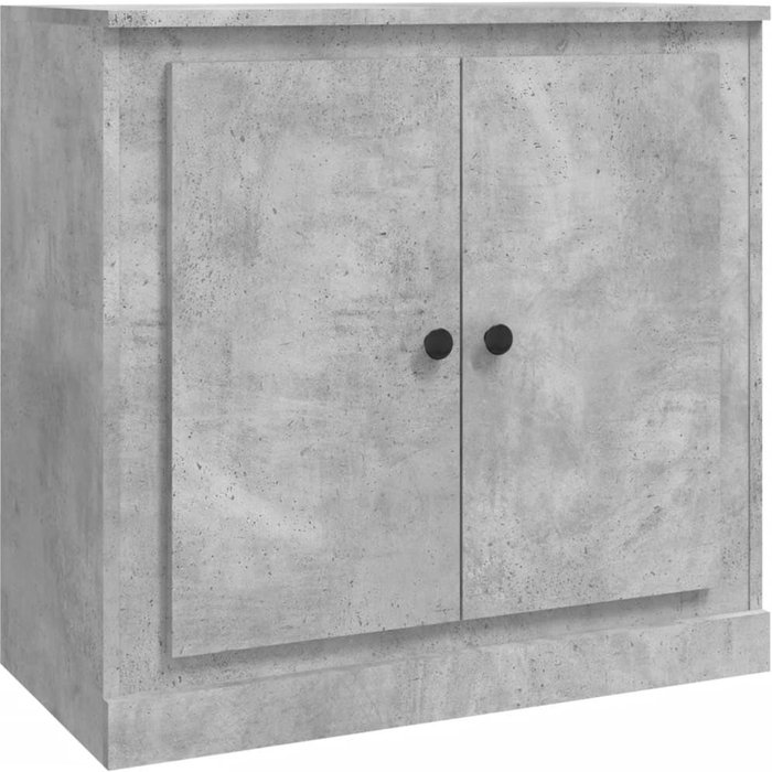 Aparador de madera contrachapada gris hormigón 70x35,5x67,5 cm - comfortxl