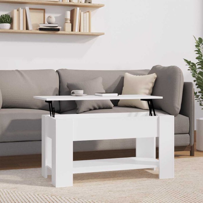 Maison exclusive - mesa de centro madera de ingeniería blanco 101x49x52 cm