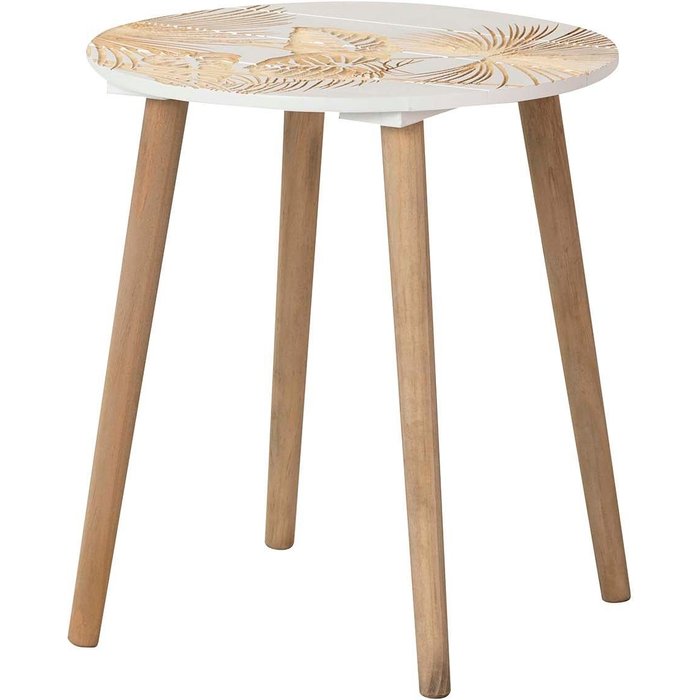 Mesa auxiliar madera talla 45x45x50 cm