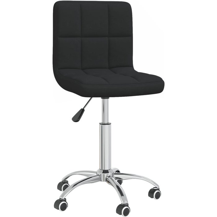 Silla de oficina | sillón oficina giratoria de tela negra cfw170616