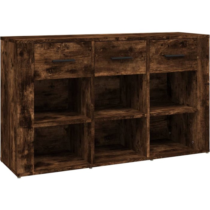 Aparador madera contrachapada roble ahumado 100x30x59,5 cm - comfortxl