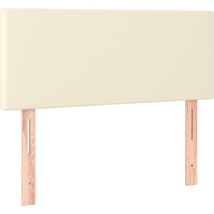 Cabecero cama - mueble cabecero de cuero sintético color crema 90x5x78/88 cm