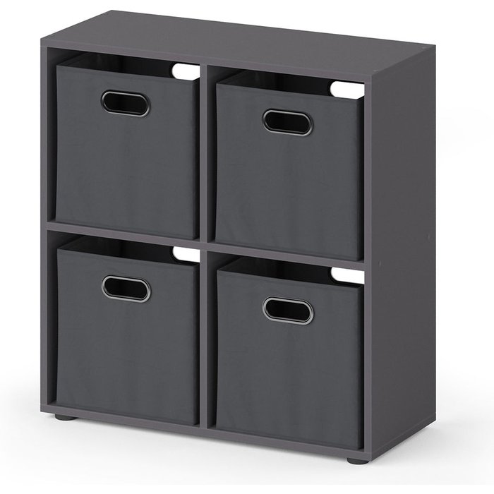 Vicco separador de ambientes tetra, gris, 72.6 x 72 cm