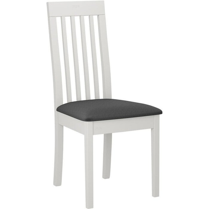 Silla victorville 347, gris oscuro, blanco, 96x47x53cm, tapiz, de madera, madera