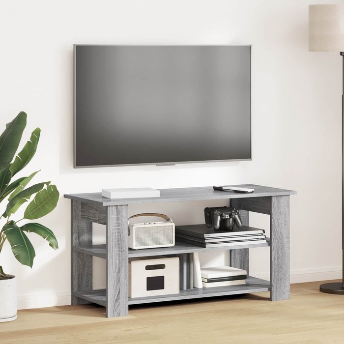 Mueble de tv sonoma gris 100 x 40 x 50 cm
