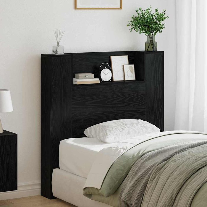 Maison exclusive - cabecero roble negro 100 x 15 x 103,5 cm madera de ingeniería