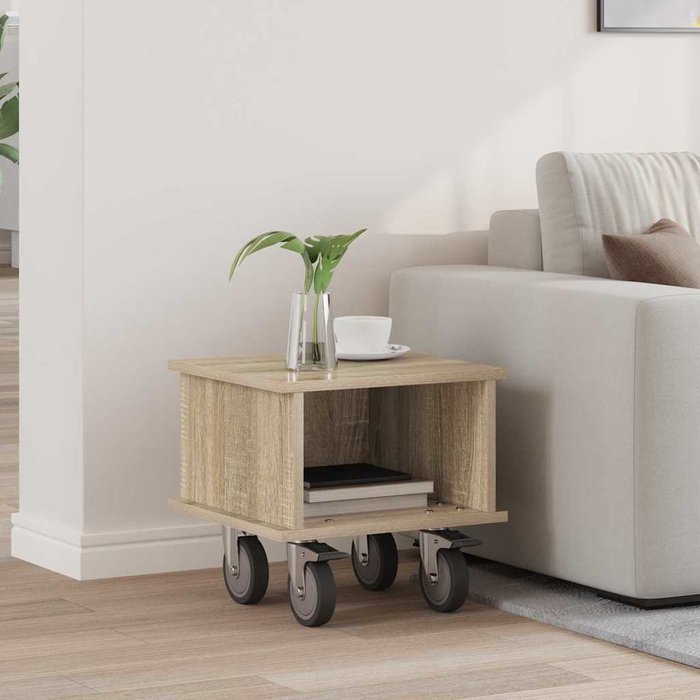 Mueble de tv de roble sonoma de 37 x 35 x 35 cm de madera de ingeniería