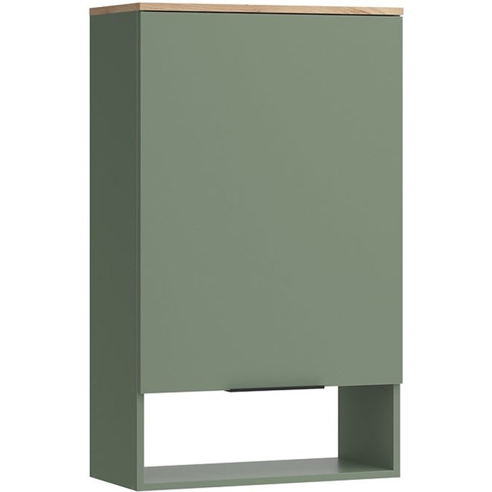 Vicco estante de pared wido, verde, 60 x 100 cm con puerta