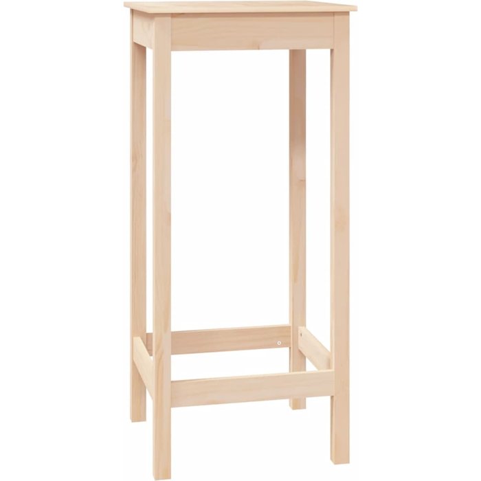 Mesa alta de bar | mesa de bistró madera maciza de pino 50x50x110 cm cfw538870