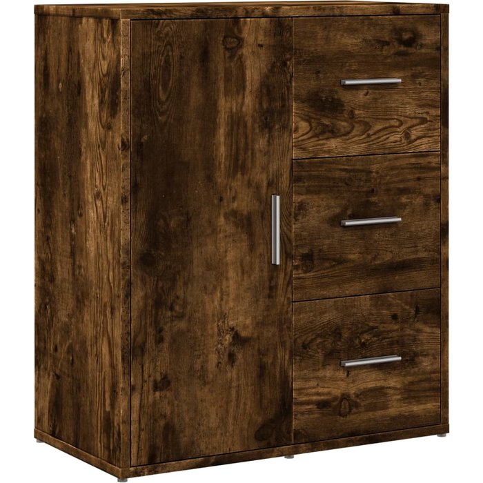 Aparador de madera de ingeniería roble ahumado 60x31x70 cm - comfortxl