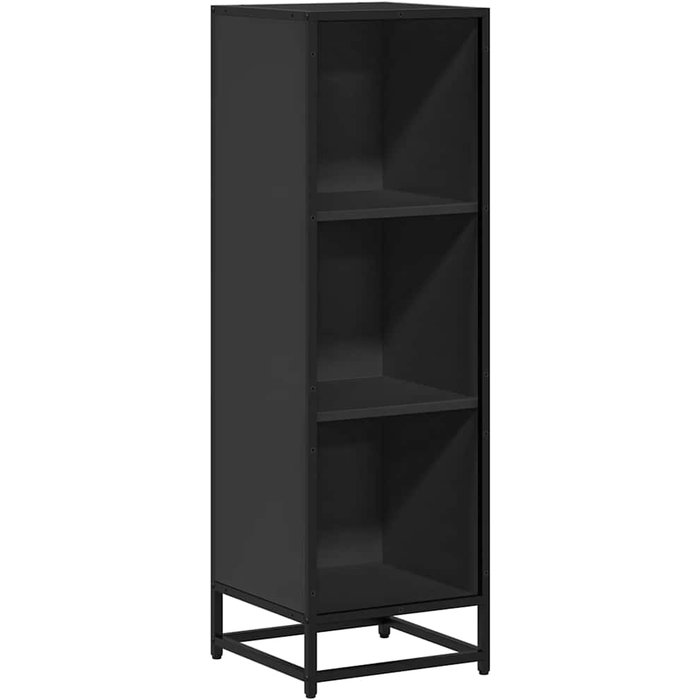 Estantería librería madera ingeniería negra 33,5x33x107,5 cm – comfortxl