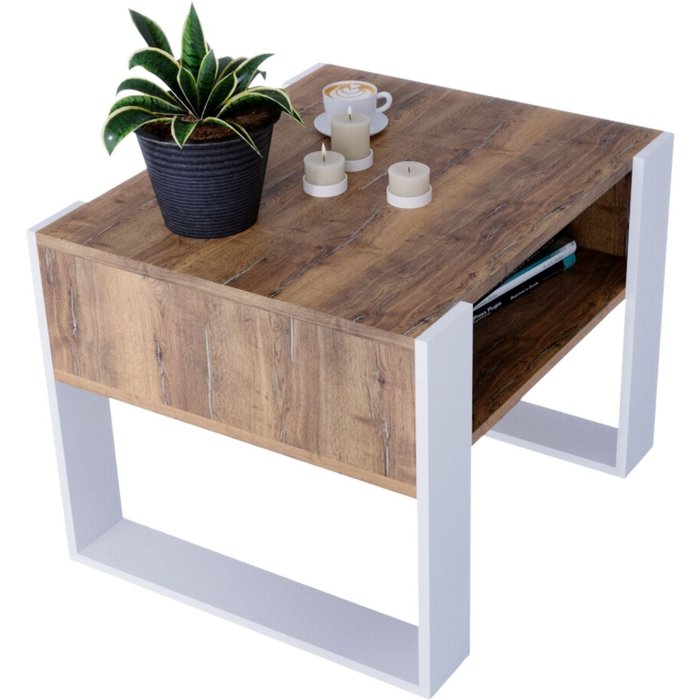 Table basse karo65 moderne et stable pour le salon en matériau en bois