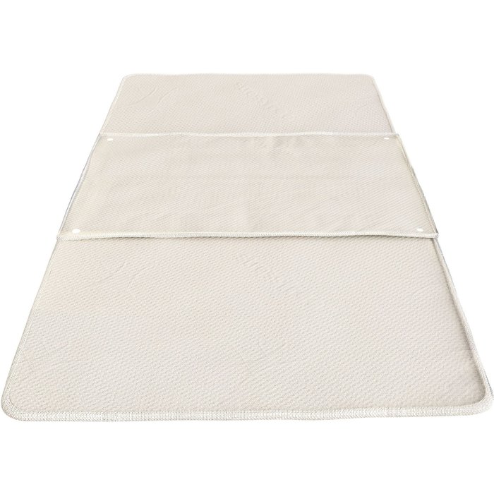 The white stone cubrecolchón 80x200 cm con 3 almohadillas absorbentes removibles