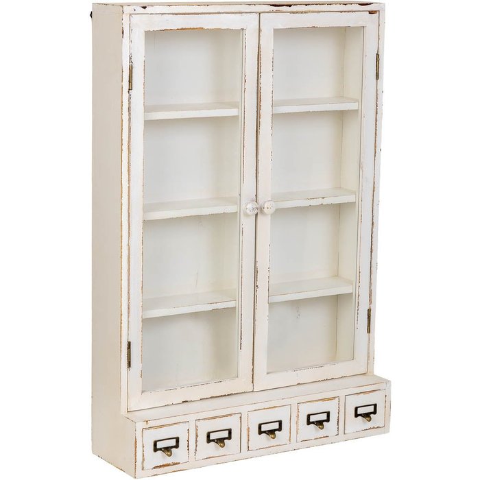 Estantería de madera beige 60x18,5x88h cm