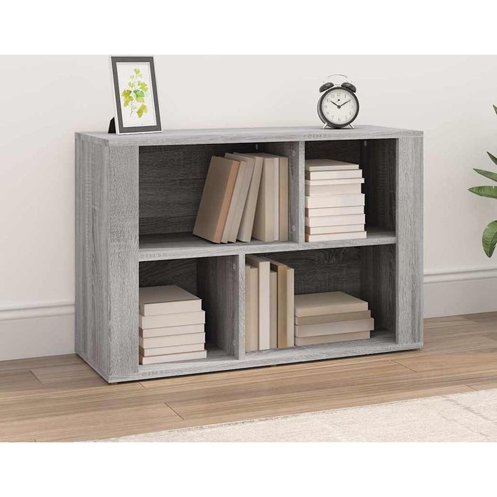 Maison exclusive - aparador de madera contrachapada gris sonoma 80x30x54 cm