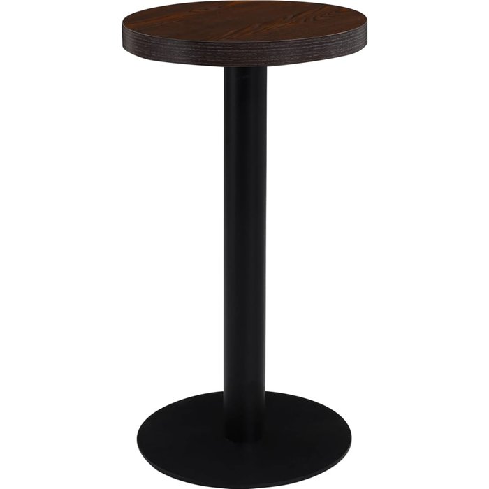 Mesa de bistró mdf marrón oscuro 40 cm