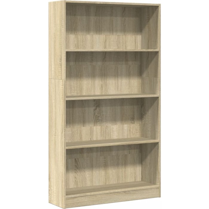 Estantería de madera de ingeniería roble sonoma 80x24x143 cm – comfortxl