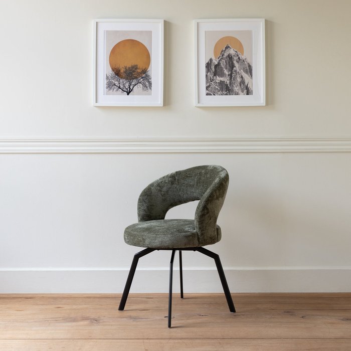 Silla de chenilla verde ehba