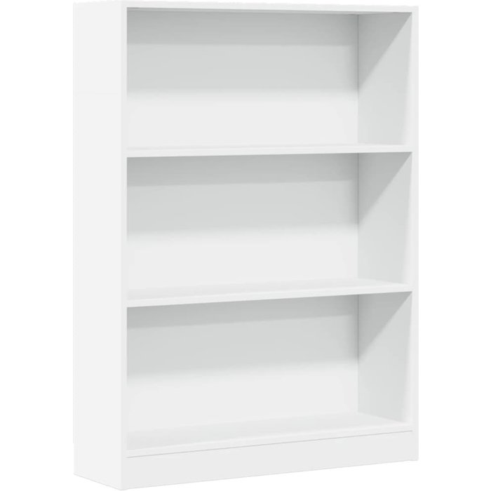 Estantería de madera de ingeniería blanca 80x24x109 cm – comfortxl