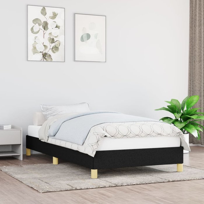 Maison exclusive - estructura de cama sin colchón tela negro 90x190 cm