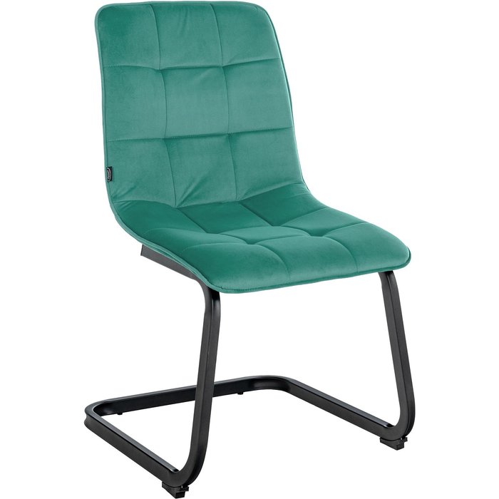 Silla de comedor de terciopelo verde vermont