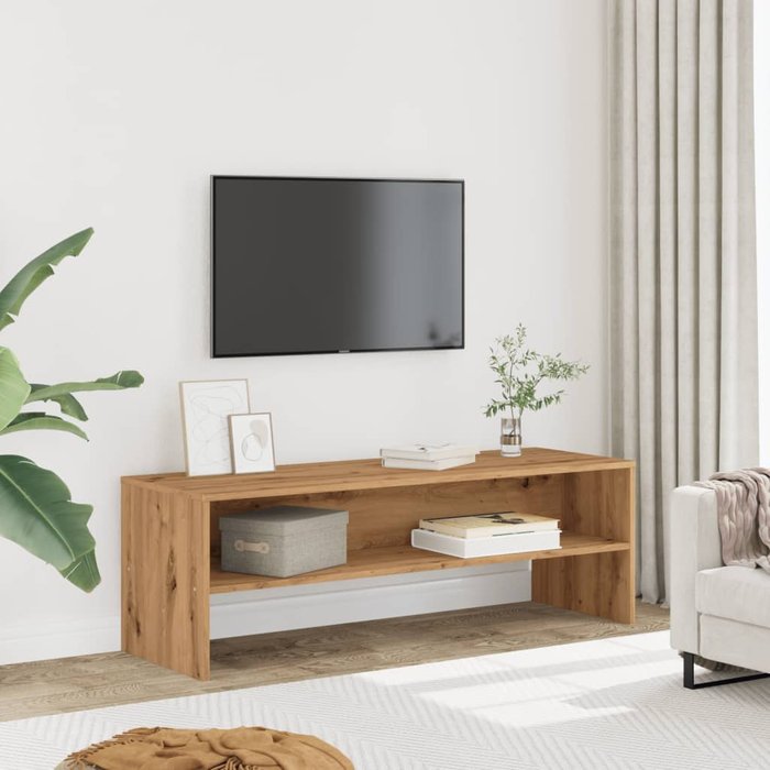 Maison exclusive - mueble de tv madera de ingeniería roble artisian 120x40x40cm
