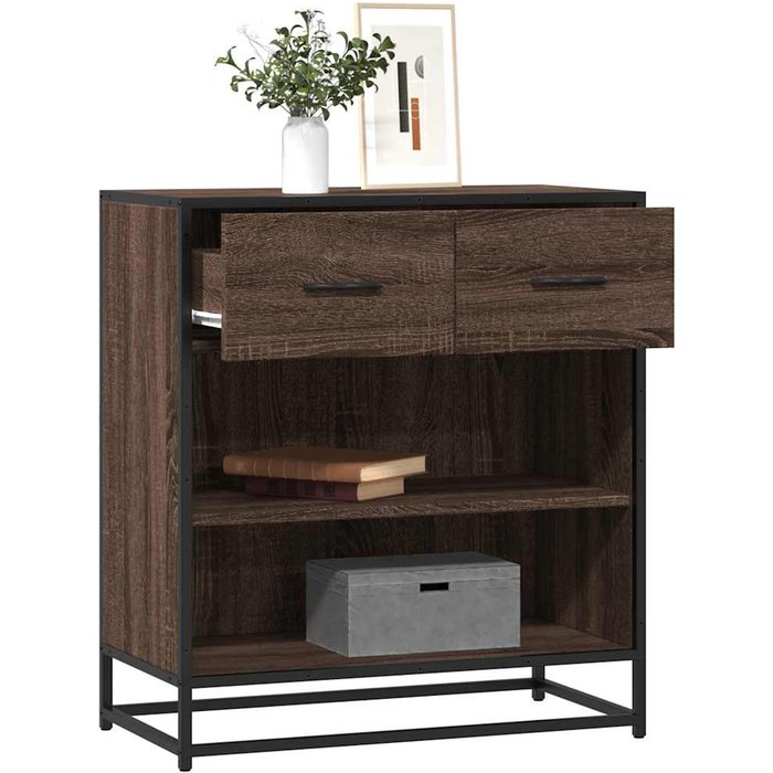 Maison exclusive - aparador madera ingeniería roble marrón 68x35x76 cm