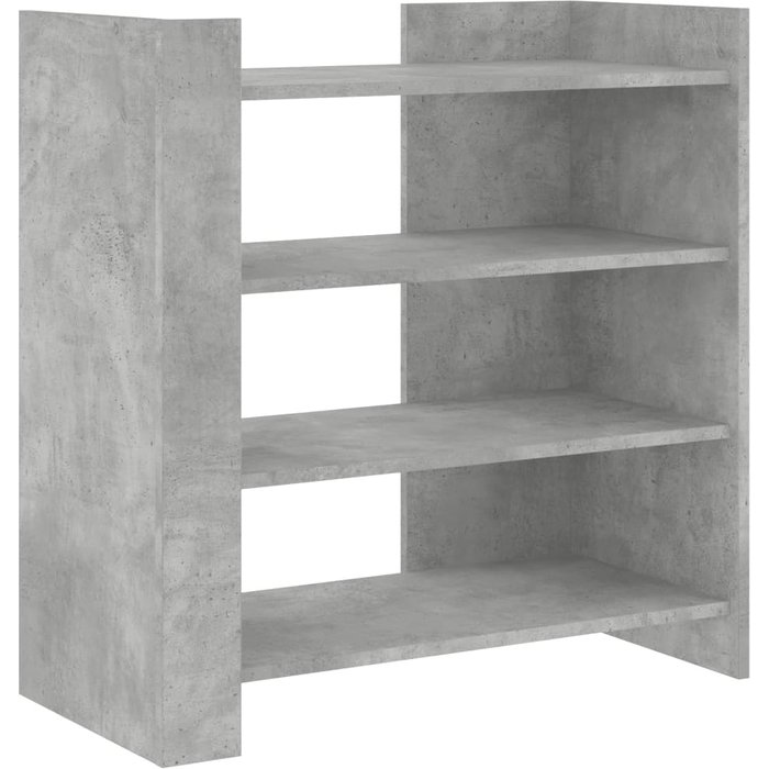 Aparador de madera contrachapada gris hormigón 73,5x35x75 cm - comfortxl
