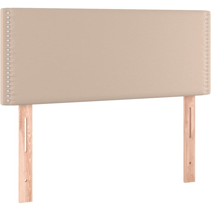 Cabecero de cuero sintético color capuchino 80x5x78/88 cm - comfortxl