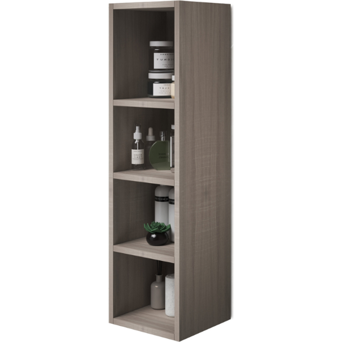 Mueble alto multiusos abierto color olmo al.120x30x30cm