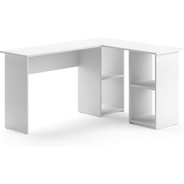 Vicco escritorio de esquina carlo, blanco, 136 x 112 cm