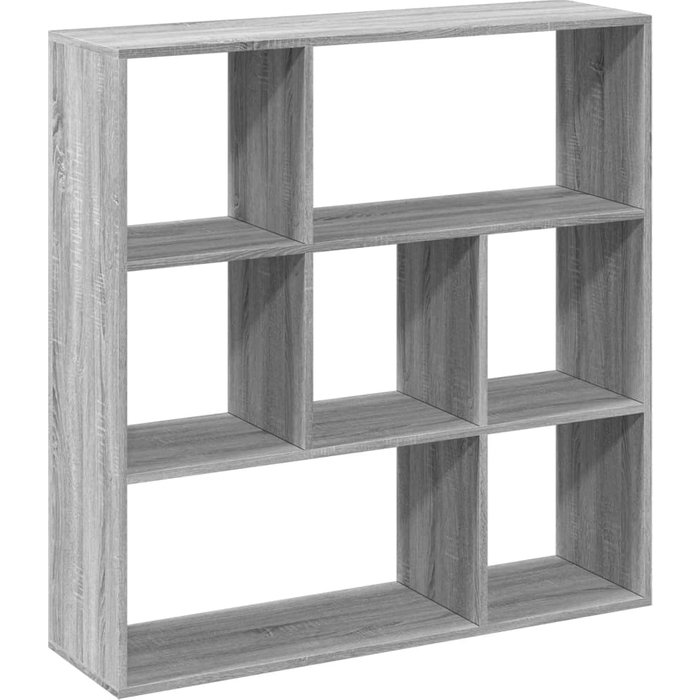 Librería divisor madera ingeniería gris sonoma 102x29x103,5 cm – comfortxl