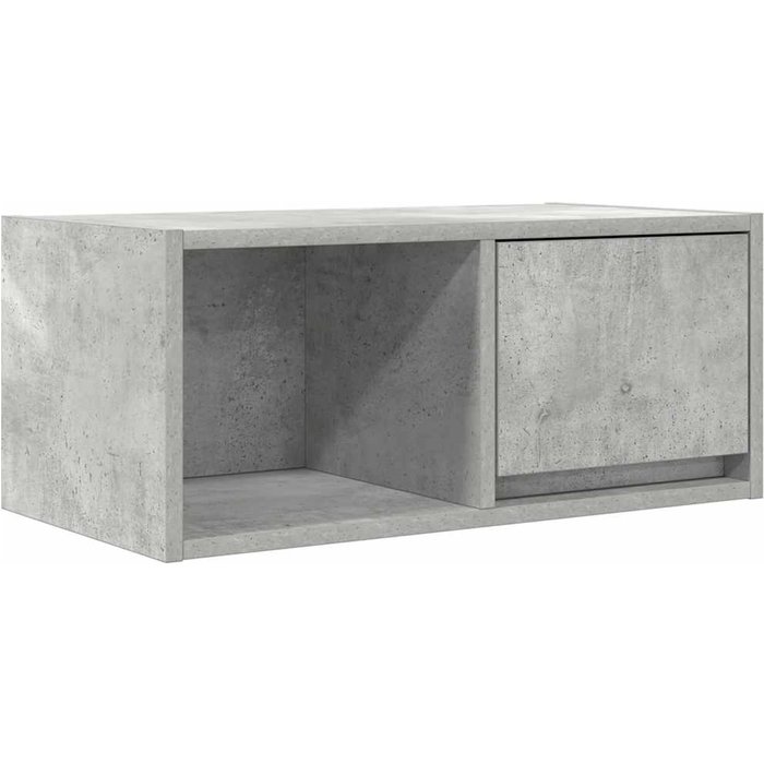 Mueble tv de madera laminada gris hormigón 60x31x25,5 cm - comfortxl