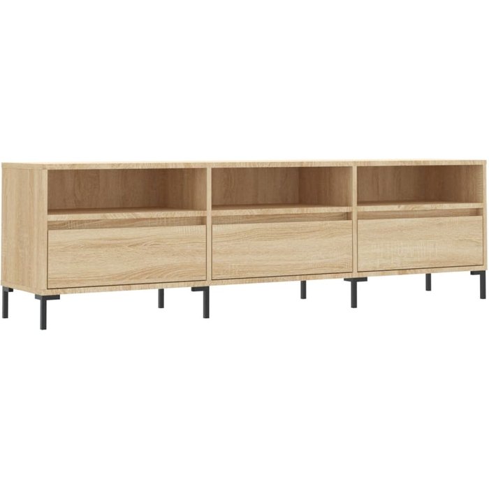 Mueble de tv madera contrachapada roble sonoma 150x30x44,5 cm - comfortxl