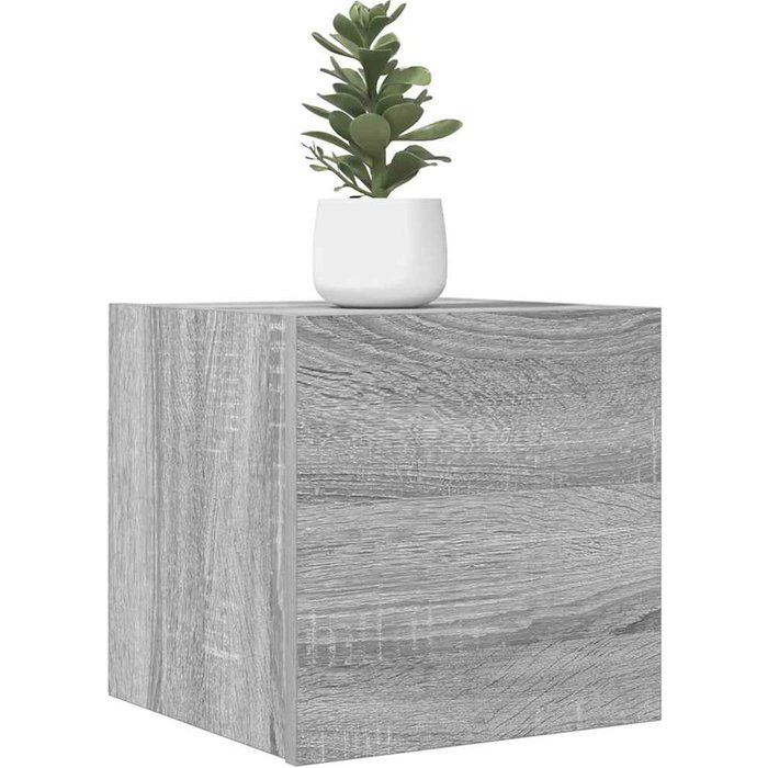 Muebles para tv de pared 2 uds gris sonoma 30,5x30x30 cm - comfortxl