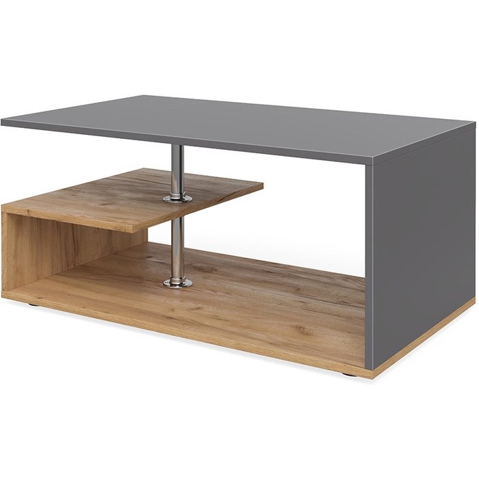 Vicco mesa de centro guillermo, antracita/roble arenoso, 91 x 52.6 cm