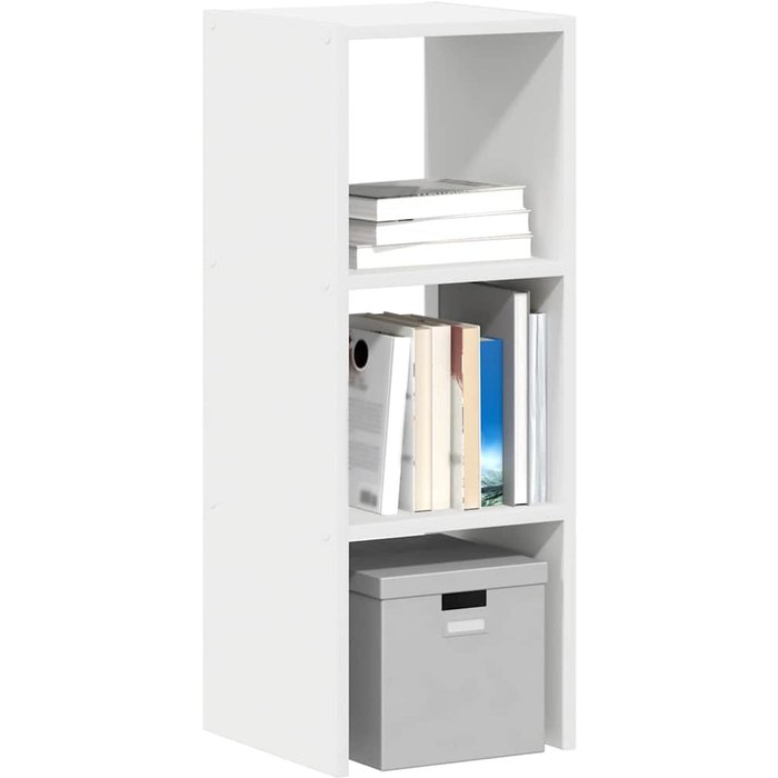 Maison exclusive - librería apilable madera contrachapada blanca 30x30x80 cm
