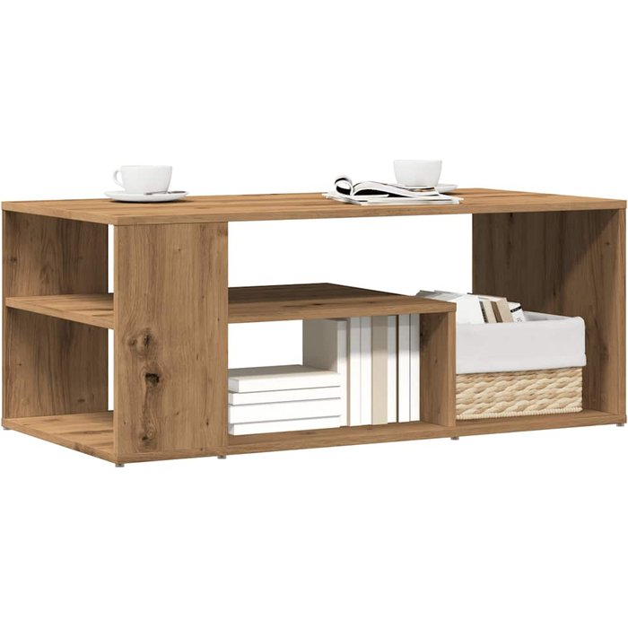 Mesa auxiliar artesanal de roble 100x50x40 cm de madera de contrachapada