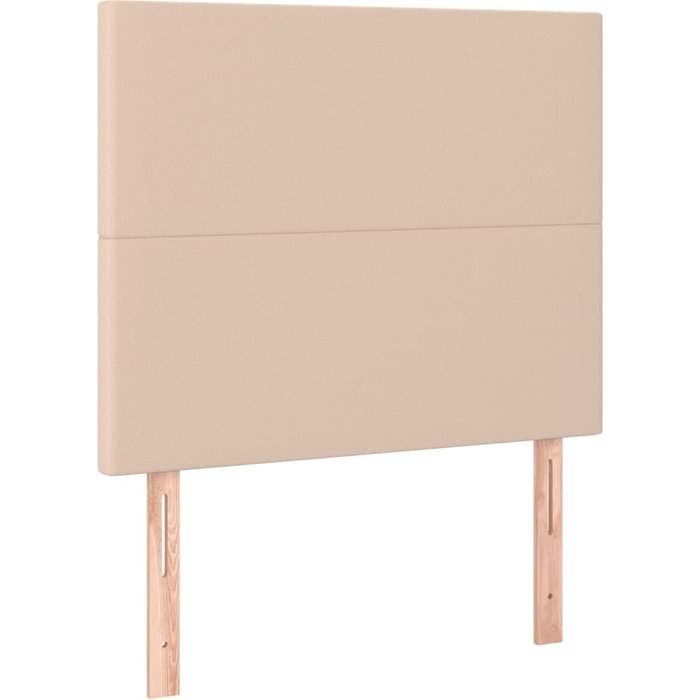 Cabecero cama - mueble cabecero capuchino 90x5x118/128 cm piel sintética
