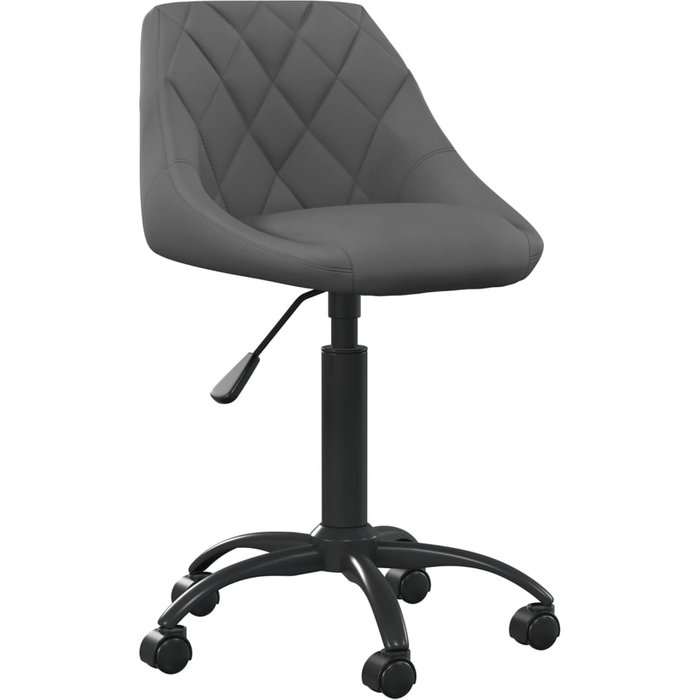 Silla de comedor | silla de cocina de terciopelo gris oscuro cfw92211