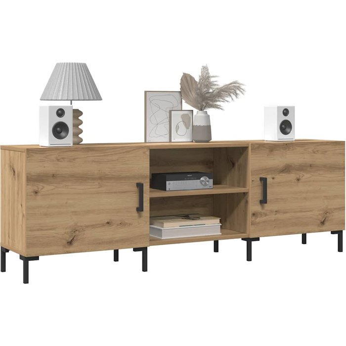 Mueble de tv madera de ingeniería roble artisan 150x30x50 cm vidaxl