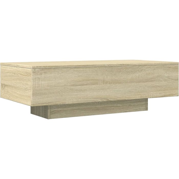 Mesa de centro madera de ingeniería roble sonoma 100x49,5x31 cm - comfortxl